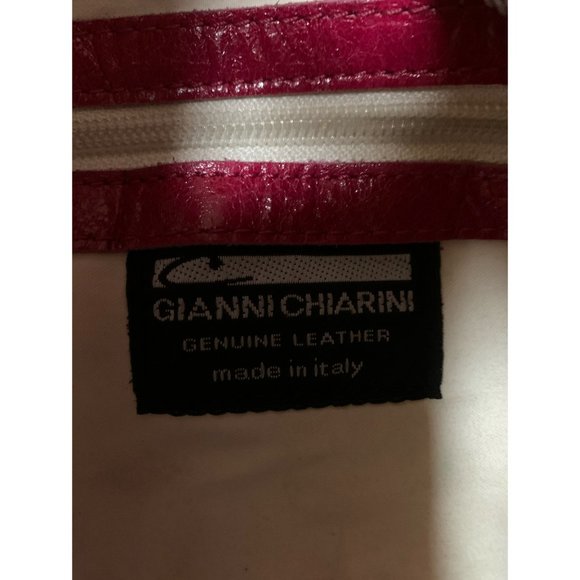 Raspberry Leather Shoulder Bag - Picture 4 of 4